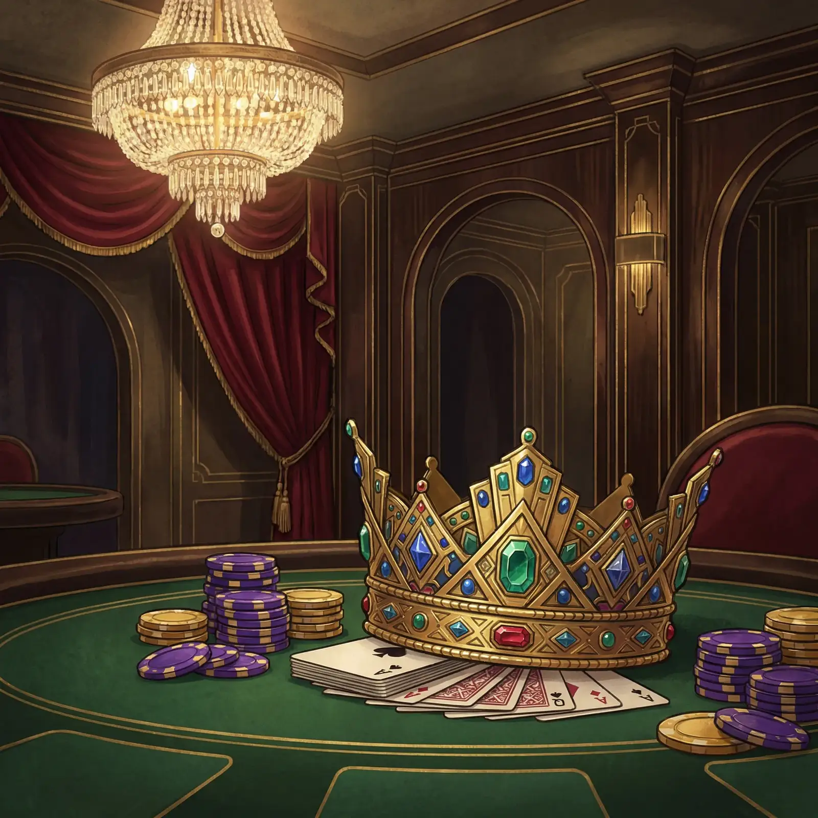 开元棋牌皇冠斗地主金色皇冠与扑克牌